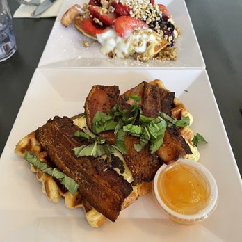 The Waffle Window - Three Bs Waffle, Fresh Fruit, Yogurt & Granola Waffle - Breakfast & Brunch Near Me - Portland, Oregon The Waffle Window - Three Bs Waffle, Fresh Fruit, Yogurt & Granola Waffle - Breakfast & Brunch Near Me - Portland, Oregon