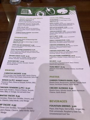 Menu photo 2 River’s Edge Cafe & Bar San Diego, CA Menu photo 2 River’s Edge Cafe & Bar San Diego, CA
