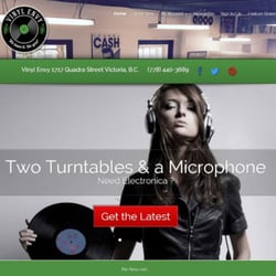 Vinyl Envy - Our website page.