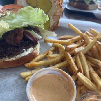 Yummy Tummy Eatery - My meal, bacon cheeseburger single patty with fries and sauce(Korean) - Pop-Up Restaurants Near Me - Houston, Texas Yummy Tummy Eatery - My meal, bacon cheeseburger single patty with fries and sauce(Korean) - Pop-Up Restaurants Near Me - Houston, Texas