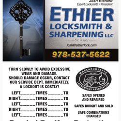 Ethier Locksmith and Sharpening