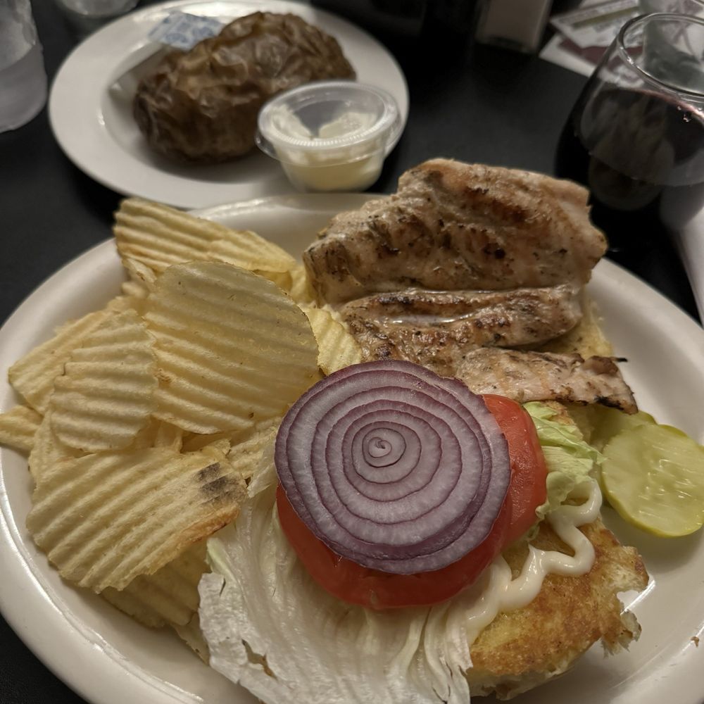 Hershey Italian Lodge - Grilled chicken sandwich & baked potato - Italian Near Me - Hershey, Pennsylvania Hershey Italian Lodge - Grilled chicken sandwich & baked potato - Italian Near Me - Hershey, Pennsylvania