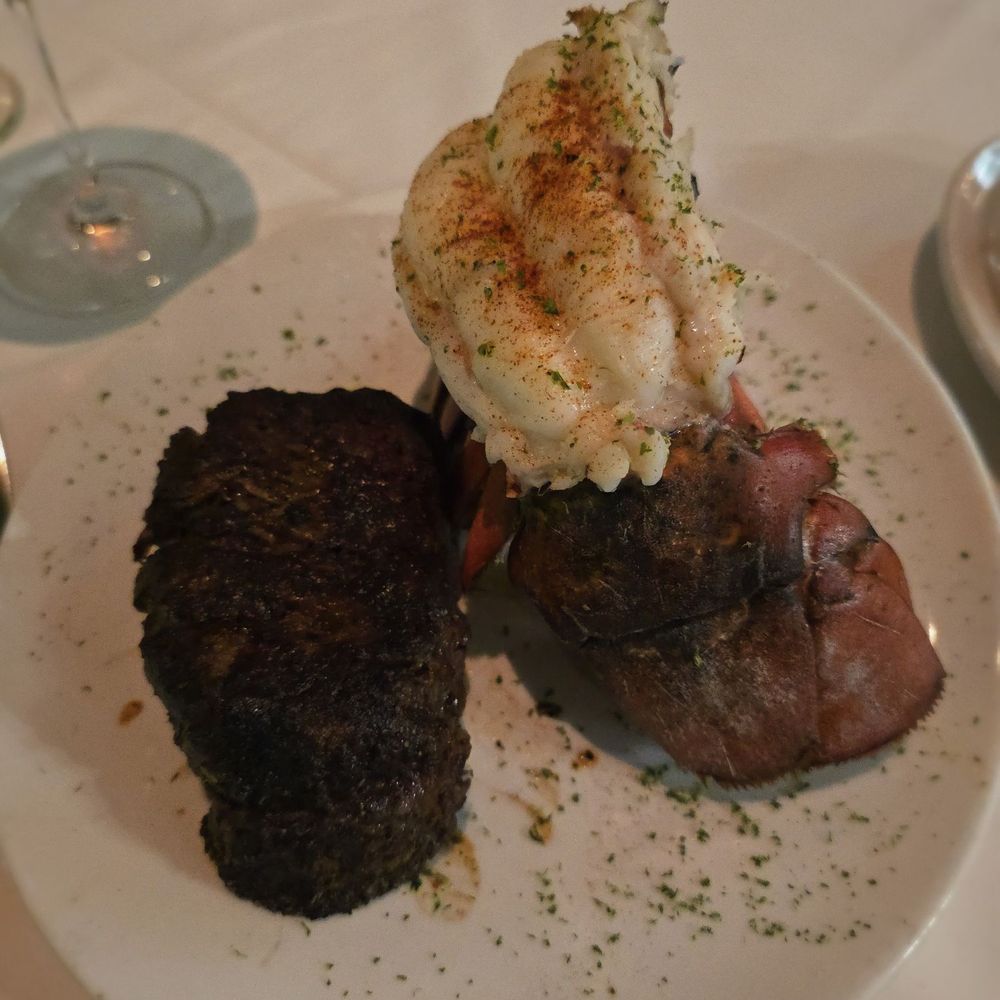 Fleming’s Prime Steakhouse & Wine Bar - Filet and lobster tail was heaven! Chefs kiss! - Wine Bars Near Me - Plano, Texas Fleming’s Prime Steakhouse & Wine Bar - Filet and lobster tail was heaven! Chefs kiss! - Wine Bars Near Me - Plano, Texas