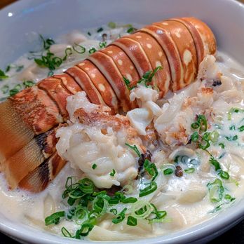 Meiji Seimen - Creamy Lobster & Scallop Udon - Noodles Near Me - Costa Mesa, California Meiji Seimen - Creamy Lobster & Scallop Udon - Noodles Near Me - Costa Mesa, California