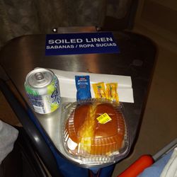 Lompoc Valley Medical Center - Here's the sanitary surface my loved one's food was served on.