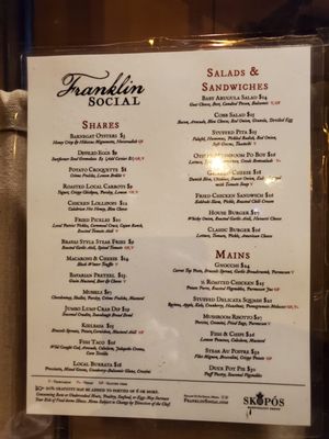 Menu photo 5 Franklin Social Jersey City, NJ