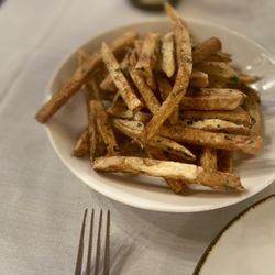 Beano's Cabin - Duck fat fries.  Outrageously good.