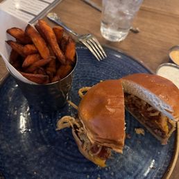 Barbecue Bacon Sweet Potato Fries
