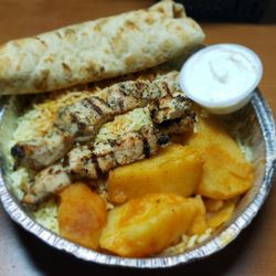 Mr. Greek - Chicken Souvlaki dinner