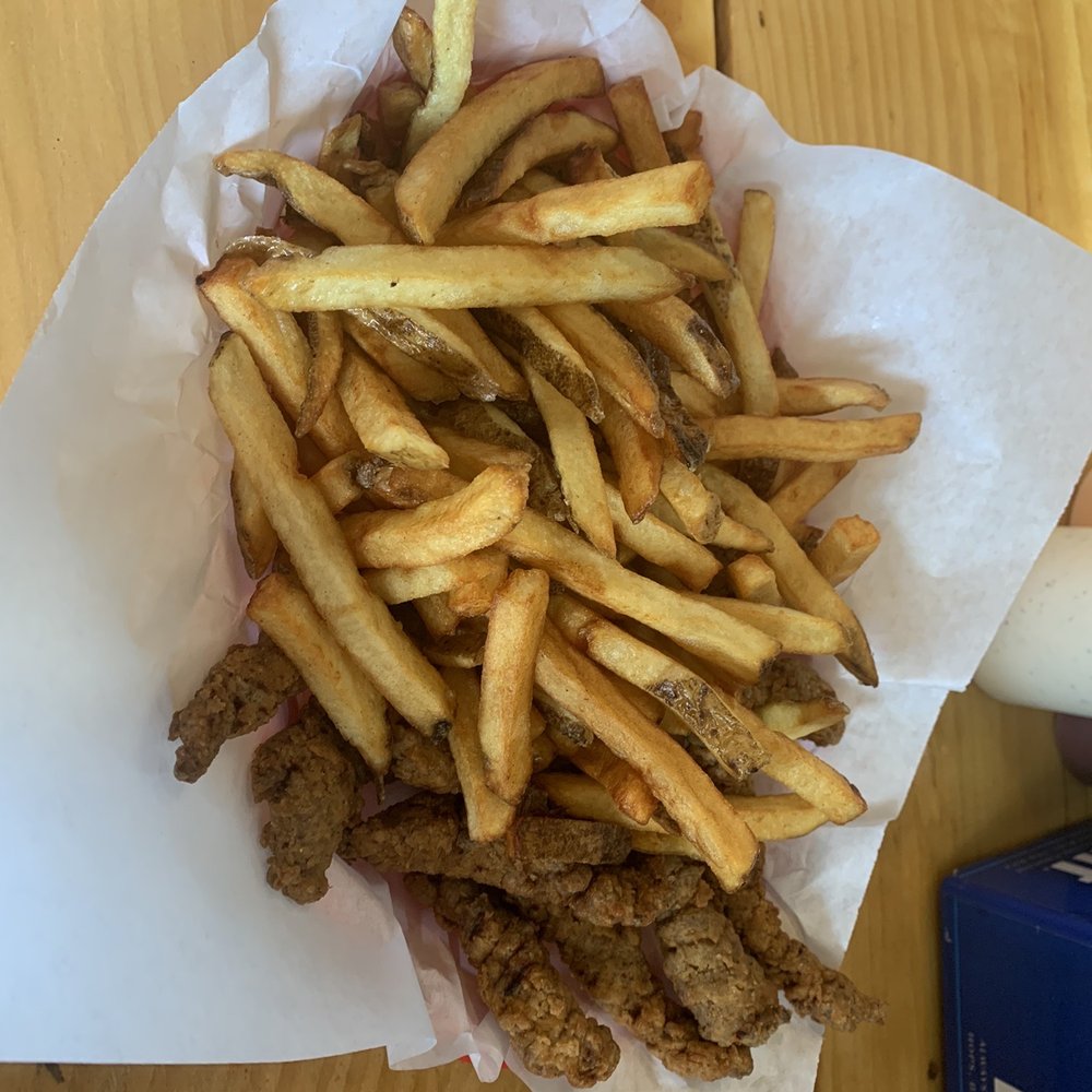 Fat Clarence's Pub and Grub - Finger steaks and regular fries-YUM! - Bars Near Me - Jerome, Idaho