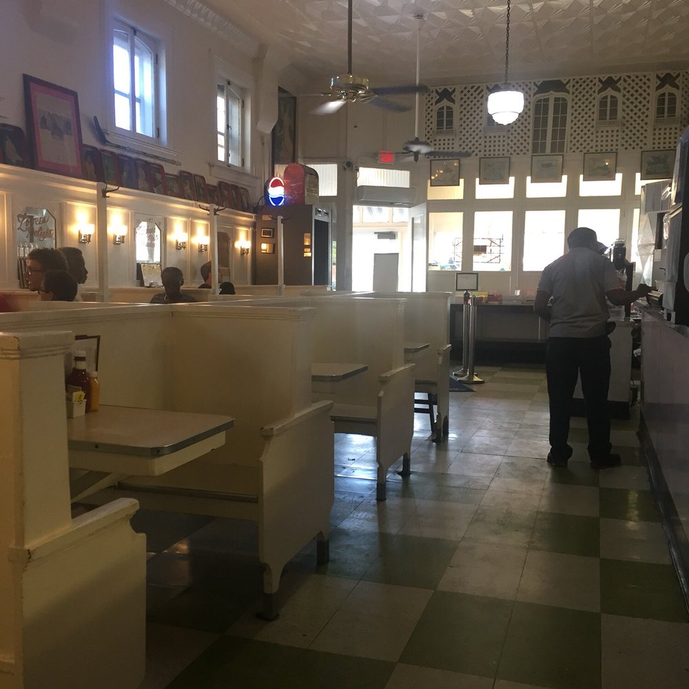 Crown Candy Kitchen - A step back in time, cute ambience of the dining area. - Candy Stores Near Me - St. Louis, Missouri Crown Candy Kitchen - A step back in time, cute ambience of the dining area. - Candy Stores Near Me - St. Louis, Missouri