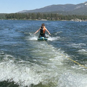 Big Bear Watersports School - Loving his first ride! - Boating Near Me - Big Bear Lake, California