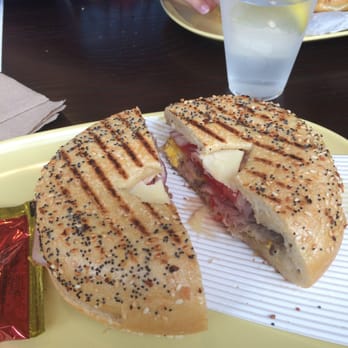 Panera Bread - Breakfast sandwich steak tomatoes and onions - Salad Near Me - Daly City, California