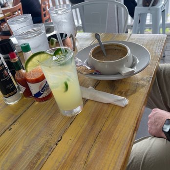 Oyster Shucker Craft & Draft - El Diablo margarita and corn chowder - Seafood Near Me - St Pete Beach, Florida Oyster Shucker Craft & Draft - El Diablo margarita and corn chowder - Seafood Near Me - St Pete Beach, Florida