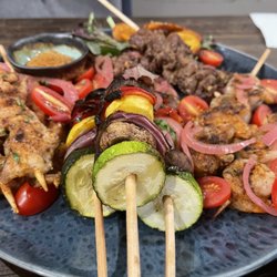 Dozzy's Grill - Delight your palates with a selection of three suya sticks of your choice coated in a peanut oil baste.