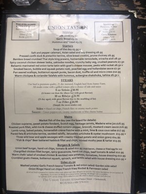 Menu photo 4 Union Tavern London, XGL Menu photo 4 Union Tavern London, XGL