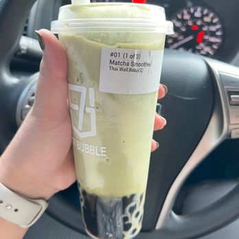 S7-Icy Bubble - Kapolei - Matcha Smoothie w/ double boba and Thai walls - Juice Bars & Smoothies Near Me - Kapolei, Hawaii S7-Icy Bubble - Kapolei - Matcha Smoothie w/ double boba and Thai walls - Juice Bars & Smoothies Near Me - Kapolei, Hawaii