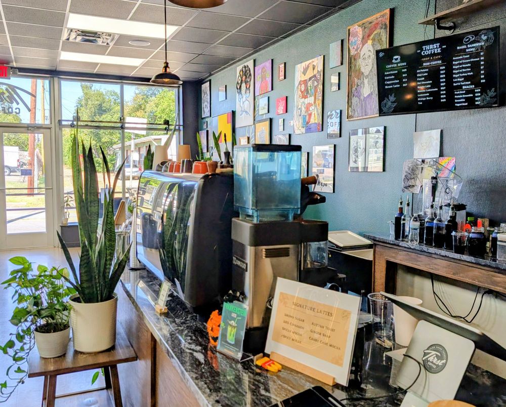 Thrst Coffee Shop Logo