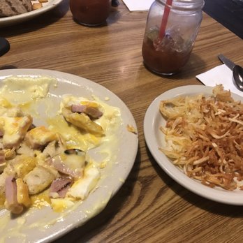 Lone Spur Cafe - Benedict with burnt hash browns - Cafes Near Me - Prescott, Arizona