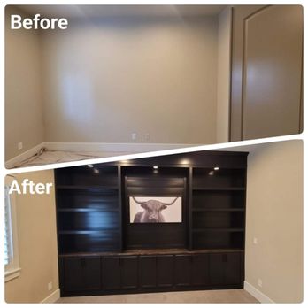 SLS Construction & Remodeling - Custom cabinet build for a whiskey bar! - Painters Near Me SLS Construction & Remodeling - Custom cabinet build for a whiskey bar! - Painters Near Me