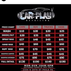 Carplay Detailing - Come check us Out and get your vehicle Detailed*Washed*Shampooed*Tinted*Waxed!!