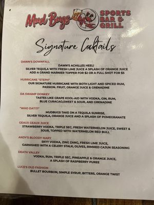 Menu photo 2 Mud Bugs Bar & Grill Little elm, TX Menu photo 2 Mud Bugs Bar & Grill Little elm, TX