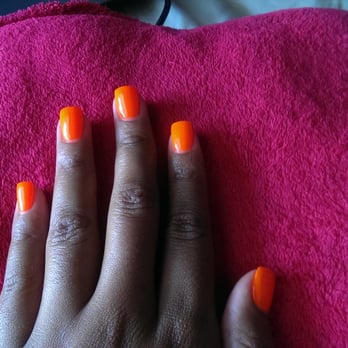 Concept Nails & Spa - Bright orange!!! - Nail Salons Near Me - Arlington, Texas