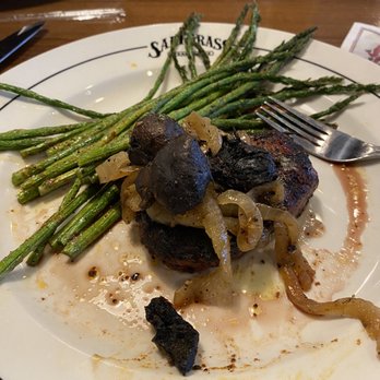 Saltgrass Steak House - Presentation was disappointing. I paid extra for a smothered steak. - Steakhouses Near Me - Lubbock, Texas Saltgrass Steak House - Presentation was disappointing. I paid extra for a smothered steak. - Steakhouses Near Me - Lubbock, Texas