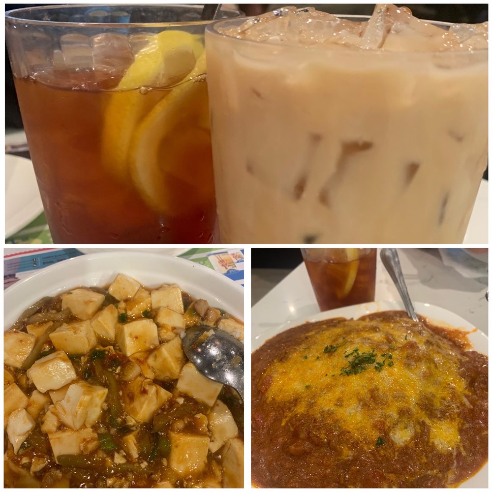 KW Cafe - Top: Refillable drinks - Lemon Ice Tea and HK Milk Tea Bottom: Ma Po Tofu and Baked Beef Bolognese - Hong Kong Style Cafe Near Me - Rowland Heights, California KW Cafe - Top: Refillable drinks - Lemon Ice Tea and HK Milk Tea Bottom: Ma Po Tofu and Baked Beef Bolognese - Hong Kong Style Cafe Near Me - Rowland Heights, California