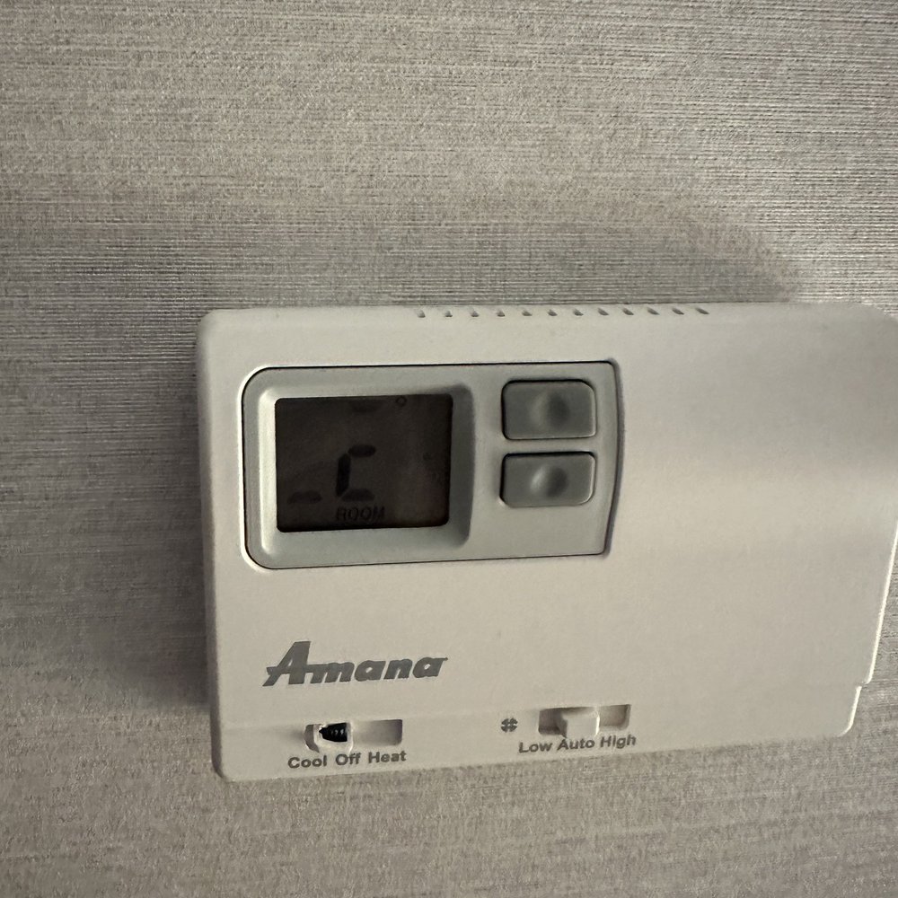 Broken thermostat screen and button Broken thermostat screen and button