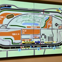 Indianapolis Motor Speedway Museum - The racetrack diagram