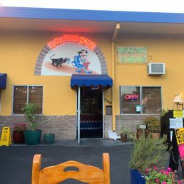 Exterior outside entrance of La Fiesta Restaurant - Front door from the patio. - Mountain View, California Exterior outside entrance of La Fiesta Restaurant - Front door from the patio. - Mountain View, California