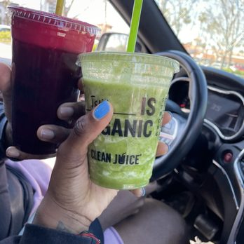 Clean Juice - The Detoxifying One & The Longevity One 16 oz - Juice Bars & Smoothies Near Me - Campbell, California