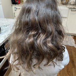 Alo Hair Salon - After the first keratin treatment.