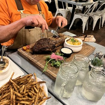 Emberz - Tomahawk Steak dinner - Wine Bars Near Me - Sonora, California