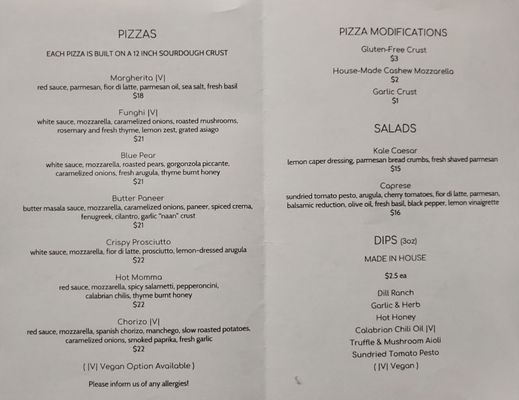 Menu photo 8 Wild Flour Pizza Burnaby, BC