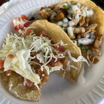 Cactus Taqueria - One chicken taco, one fish taco... Delicious - Mexican Near Me - Los Angeles, California