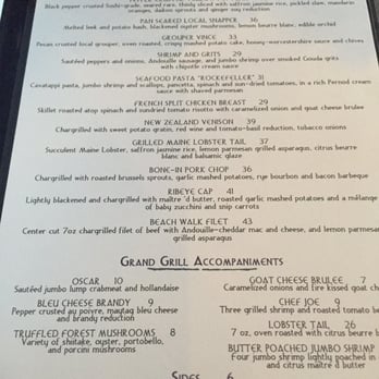 Beach Walk Cafe - Dinner menu - Seafood Near Me - Destin, Florida Beach Walk Cafe - Dinner menu - Seafood Near Me - Destin, Florida