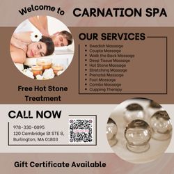 Carnation spa - Check out our services and benefits