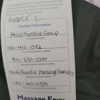 Massage Envy - The pamphlet she gave me. - Massage Near Me - Jacksonville, Florida Massage Envy - The pamphlet she gave me. - Massage Near Me - Jacksonville, Florida