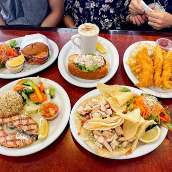 Nikka Fish Market and Grill - Ahi tuna burger, lobster roll w/clam chowder, fish and chips, charbroiled salmon, chicken tacos - Seafood Near Me - Goleta, California Nikka Fish Market and Grill - Ahi tuna burger, lobster roll w/clam chowder, fish and chips, charbroiled salmon, chicken tacos - Seafood Near Me - Goleta, California