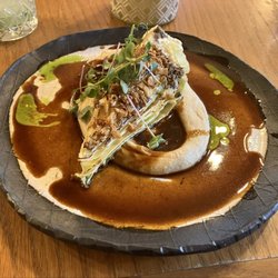 Goldie - Cabbage & truffle with chickpea puree