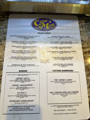 Menu photo 1 Cape May Grilled Cheese Cape May, NJ Menu photo 1 Cape May Grilled Cheese Cape May, NJ