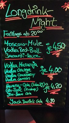 Menu photo 6 Bar 55° Berlin, BE Menu photo 6 Bar 55° Berlin, BE