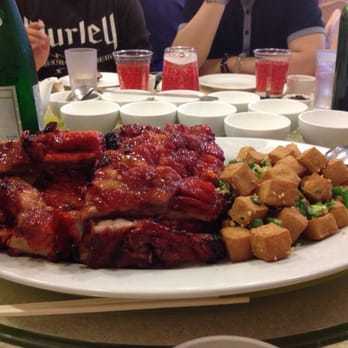 Moon Garden Restaurant - Best Chinese BBQ ribs ever! And the tofu was amaze too! - Seafood Near Me - Honolulu, Hawaii