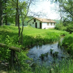 Folk Cottage and the creek