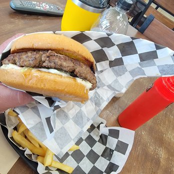 Simon's Corner - This is a BIGASS   Burger! - Gas Stations Near Me - Needville, Texas