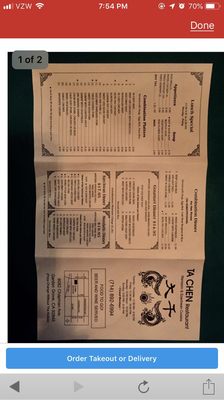 Menu photo 6 Ta Chen Chinese Restaurant Garden Grove, CA