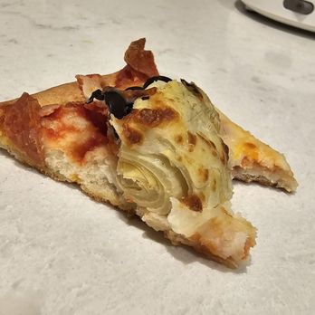 J J's Pizza - The slice. Where's the pizza sauce? - Pizza Near Me - Cambria, California