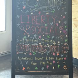 Liberty Social - Brunch & new hours coming May 4th.